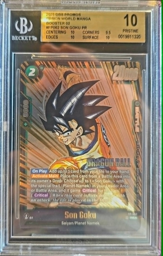 2025 Dragon Ball Super Son Goku PR Gem Mint 10 Beckett