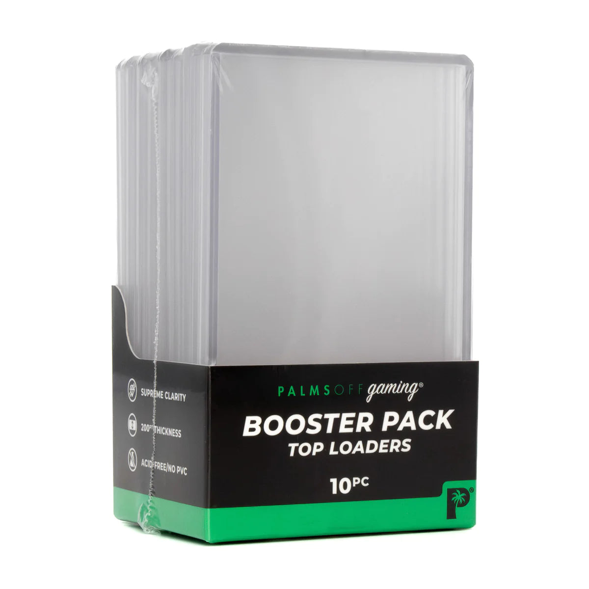 Palm's Off Gaming: Booster Pack Top Loaders - Standard Size - 10pc