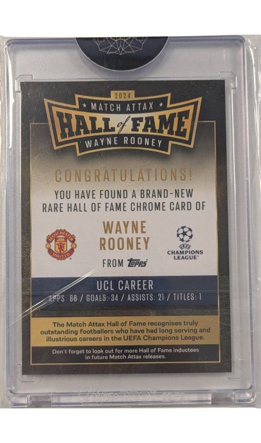 Wayne Rooney Hall of Fame HOF1 [2024-25 Topps Match Attax]