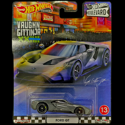 Hot Wheels Premium Boulevard Series Real Riders Ford GT Vaughn Gittin JR