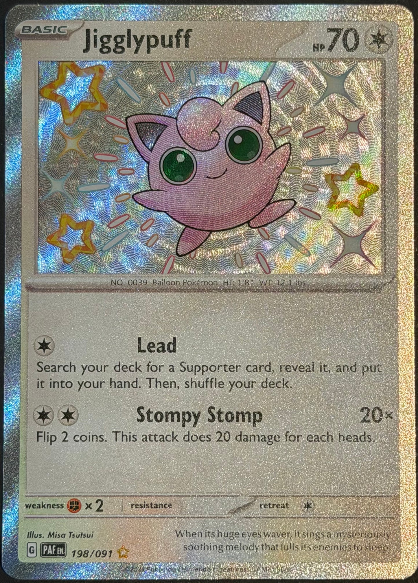 Jigglypuff 198/091 Baby Shiny Paldean Fates