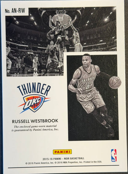 Russell Westbrook 23/49 Game worn patch panini NOIR 2015-16
