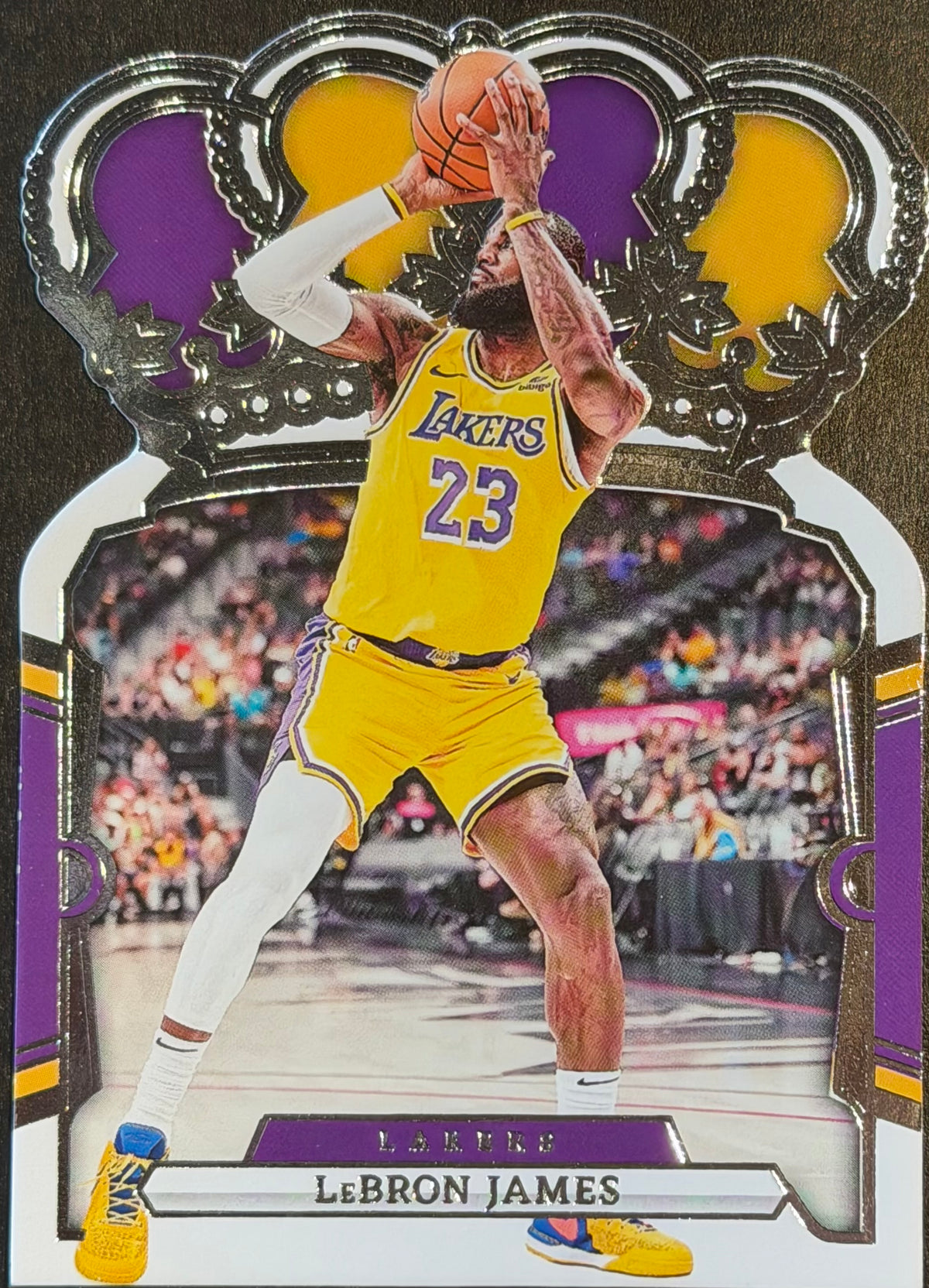 2023-24 Panini Crown Royal Lebron James #95 Silver Foil Die-cut