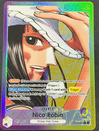 Nico Robin OP09-062 Alternate Leader Art