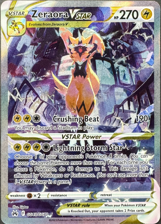 Zeraora Vstar GG43/GG70 [Crown Zenith]