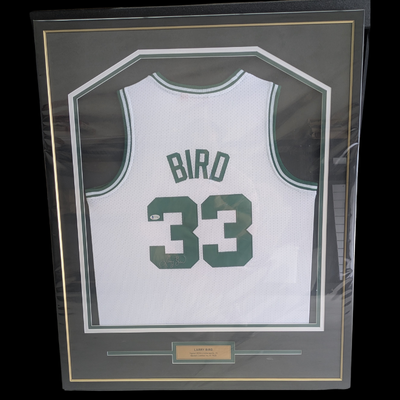 Larry Bird Signed Jersey Beckett Certified.