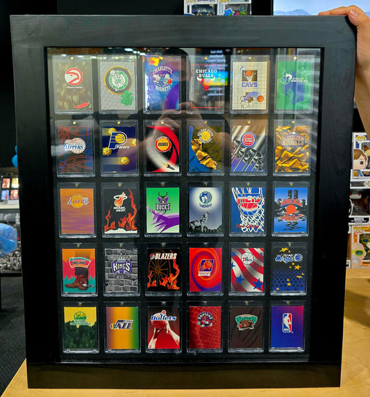 Custom Framed 1995 team LOGO card set in mag-locks*