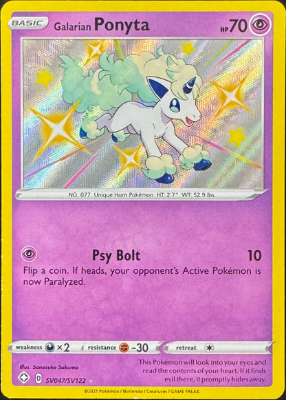 Galarian Ponyta SV047/SV122 [Shining Fates]