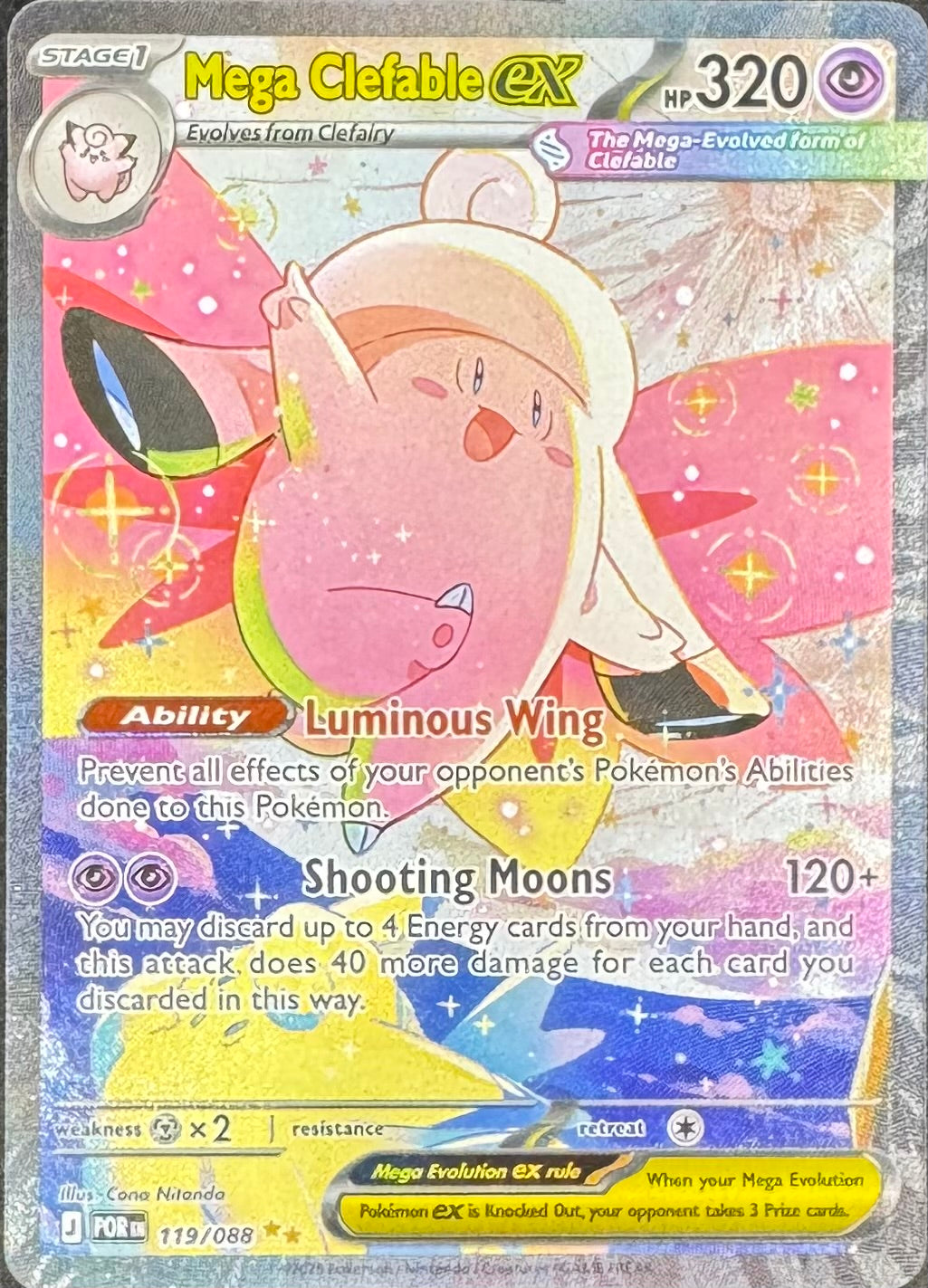 Mega Clefable Ex 119/088 [Perfect Order]