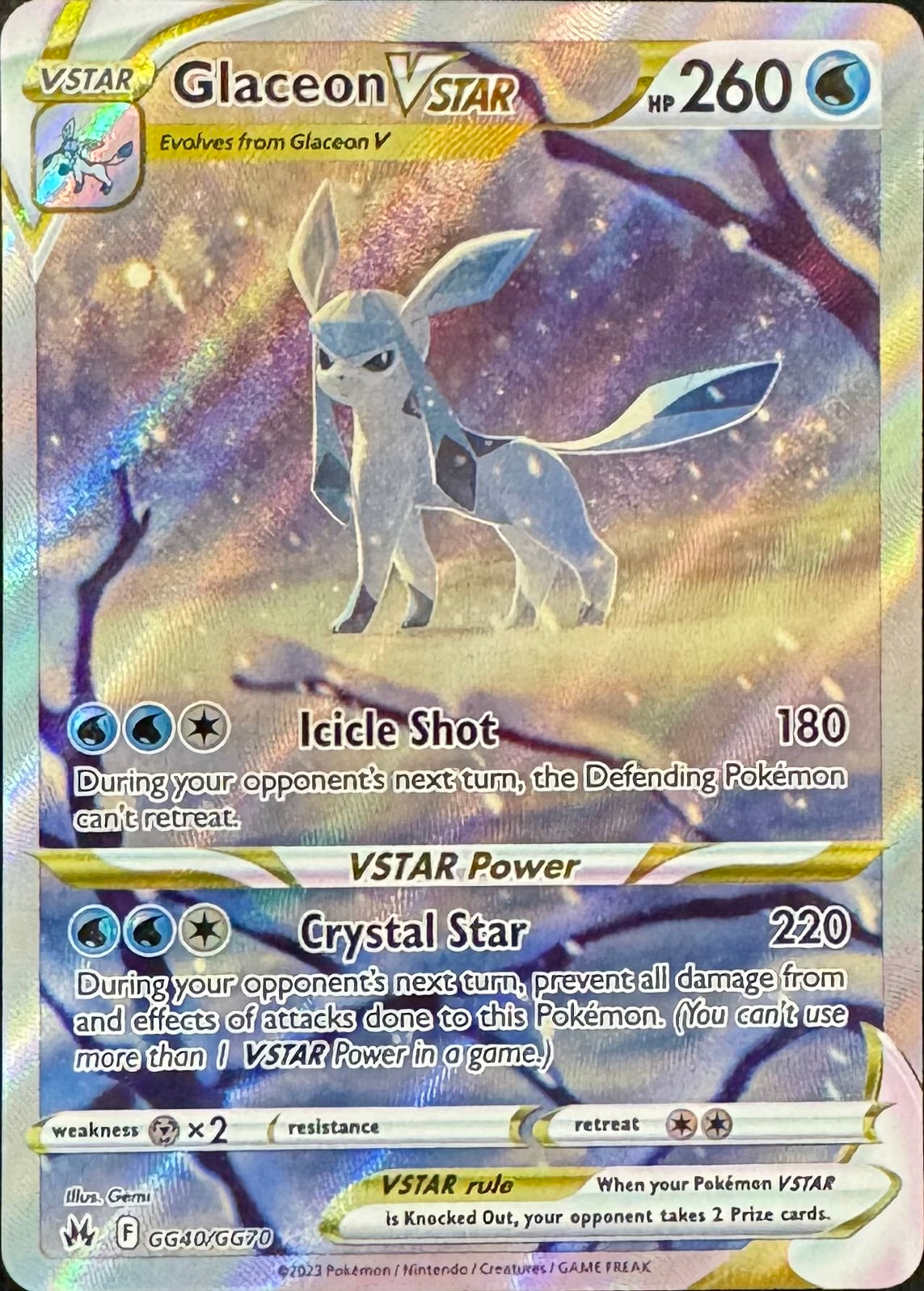Glaceon Vstar GG40/GG70 [Crown Zenith]