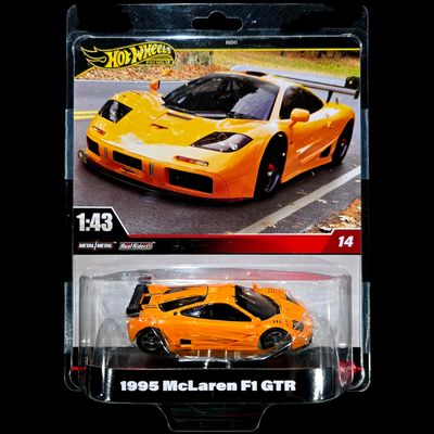 Hot Wheels 1:43 Orange 1995 McLaren F1 GTR Car #14 HWT15 Hotwheels F3902