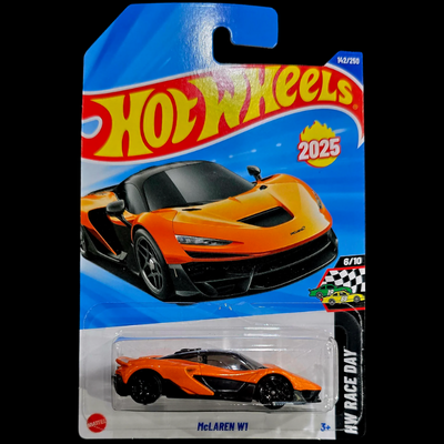 HOT WHEELS McLAREN W1 ORANGE NEW EDITION HW RACE DAY