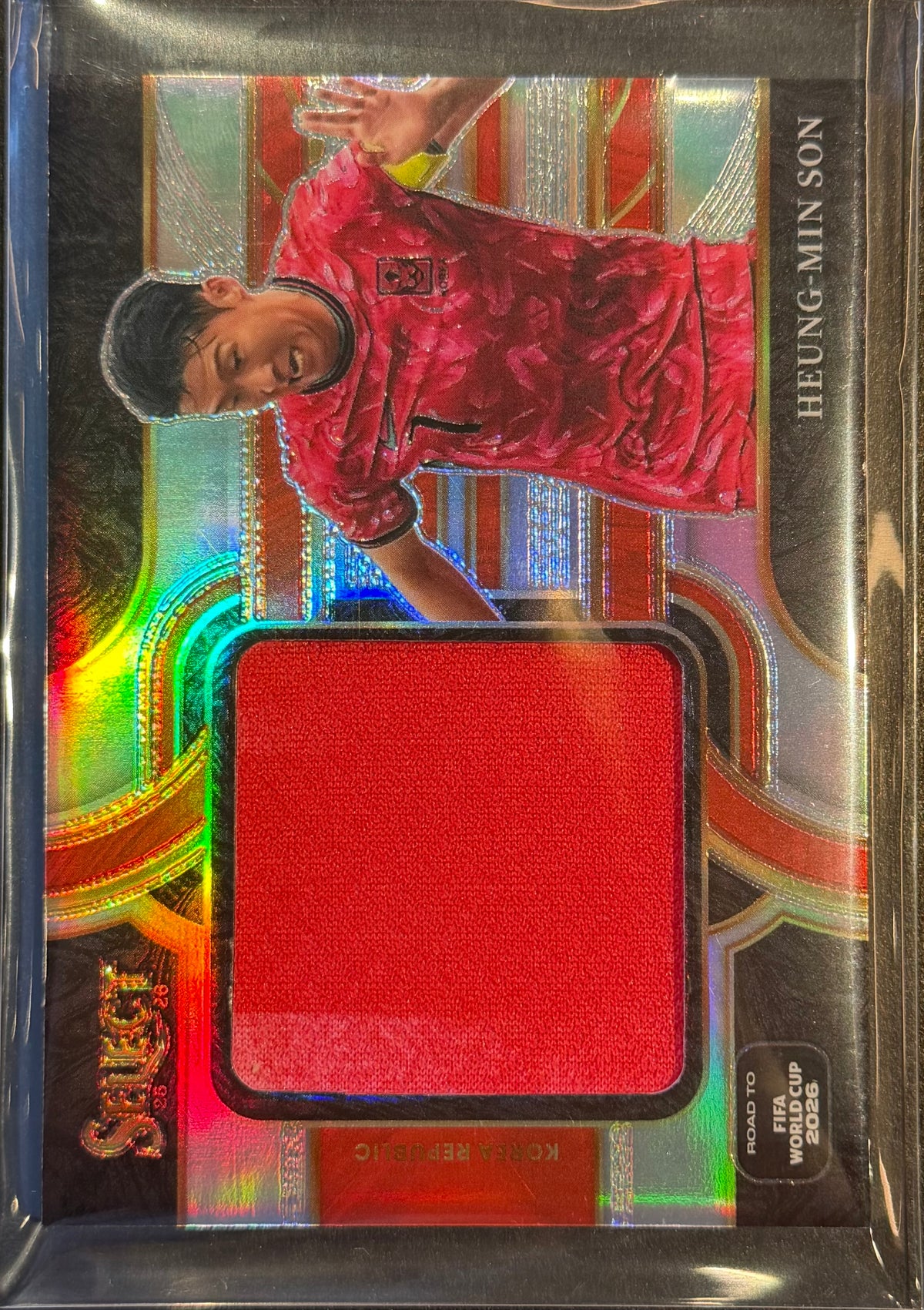 Heung-Min Son Korea Republic #JS-HMS Jumbo Swatches Prizm Panini Select