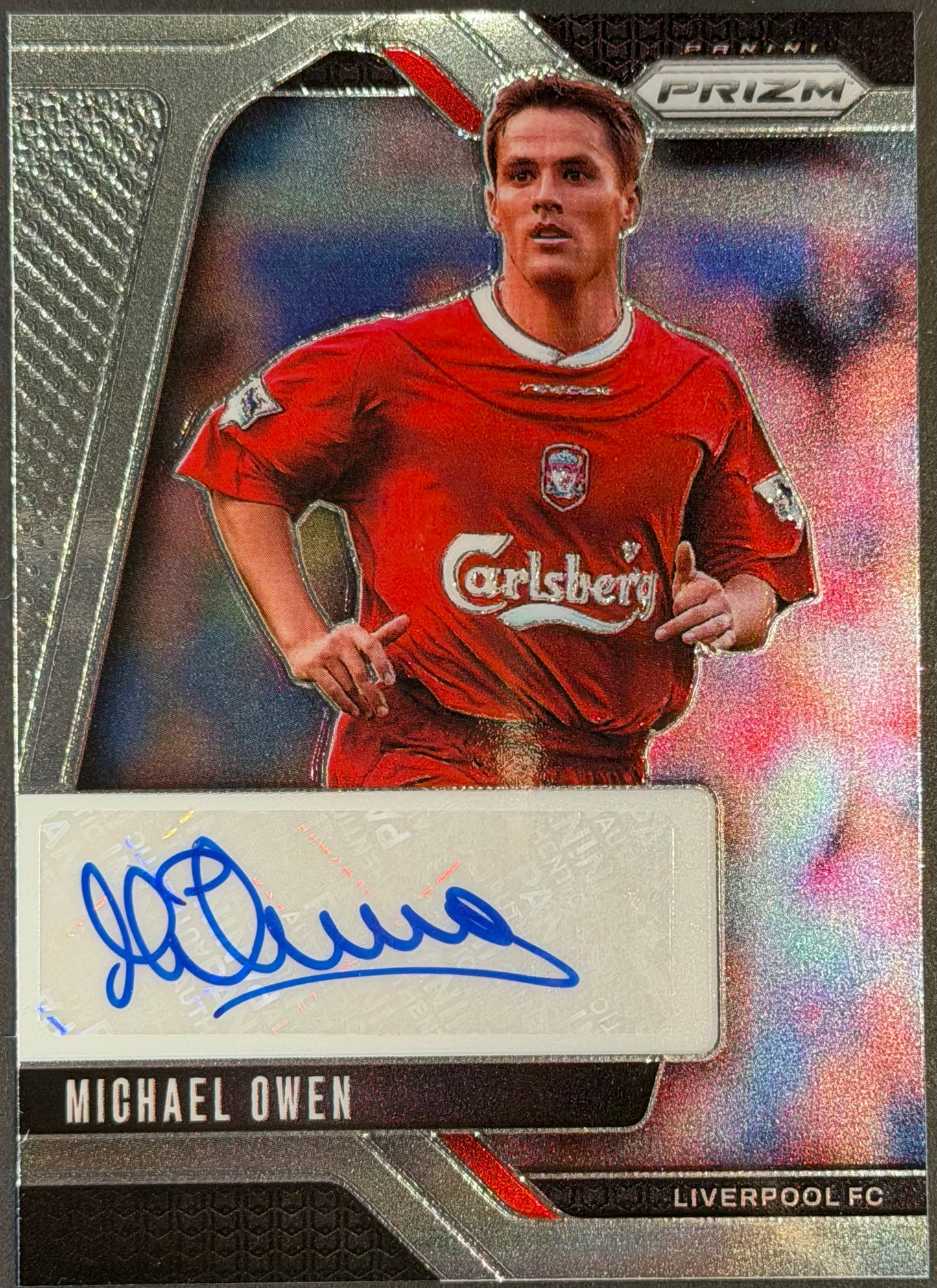 Michael Owen Panini Prizm Autograph Card