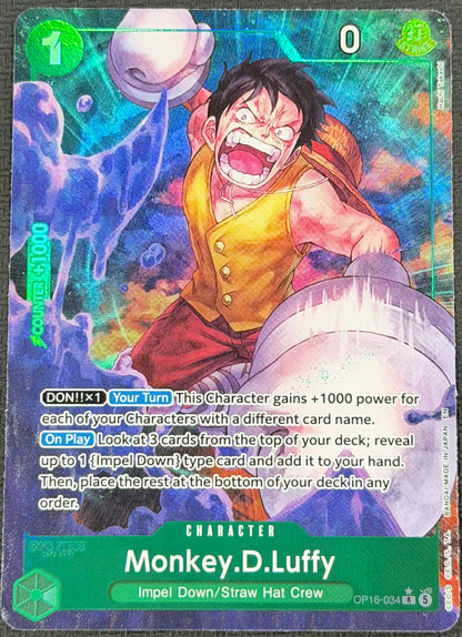 Monkey.D.Luffy OP16-034 Alternate Art