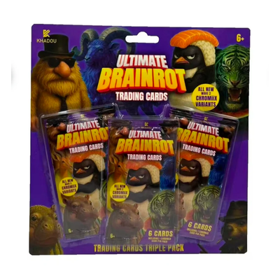 3 Pack Ultimate Brainrot Trading Cards