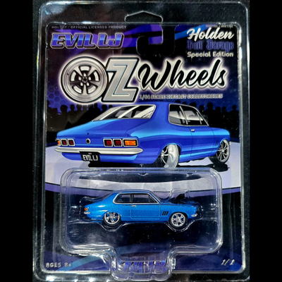 OZ Wheels 1:64 Scale Evil Holden LJ Torana Diecast With Protector