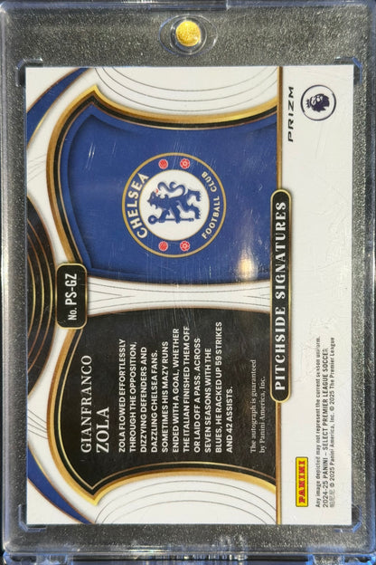 2024-25 GIANFRANCO ZOLA AUTO PANINI SELECT PREMIER LEAGUE SILVER AUTOGRAPHS