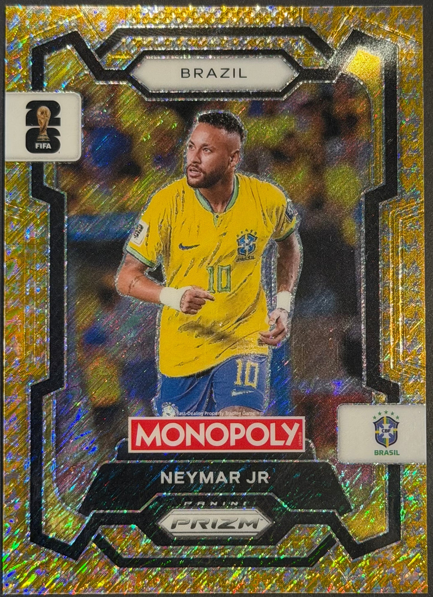 Neymar Jr Gold Shimmer 228/500 FIFA World Cup monopoly 2026