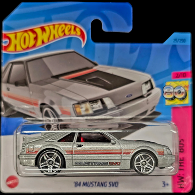 Hot wheels 84 mustang SVO The 80's 2/10 Short Card