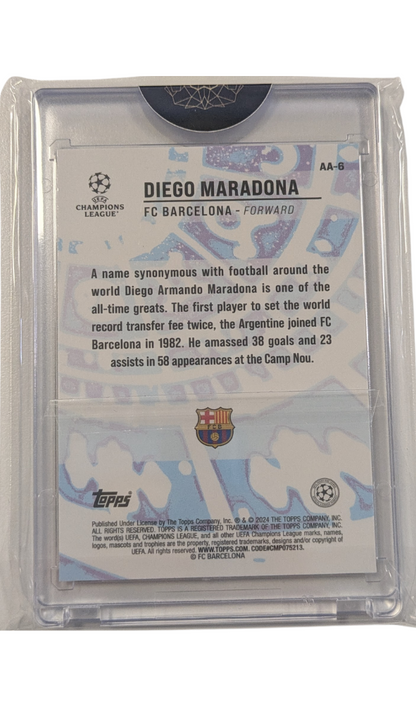 Diego Maradona Ageless Alchemy AA-6 [2023-24 Topps Merlin UEFA Champions League]