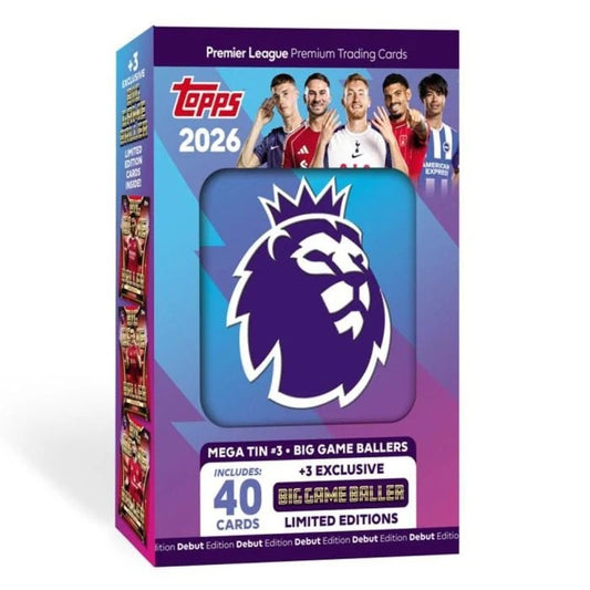 EPL - Topps Premier League Trading Cards 2026 - Mega Tin