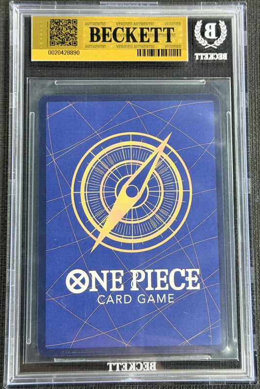 2024 One Piece Yamato OP01-121 Alternate Art Secret Rare SEC Beckett 10 Japanese