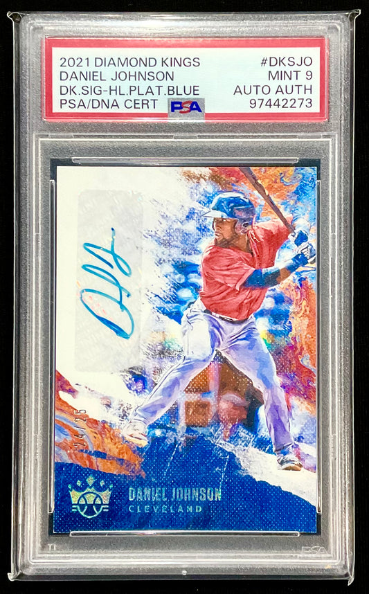 2021 Diamond Kings Daniel Johnson Autograph Card PSA 9