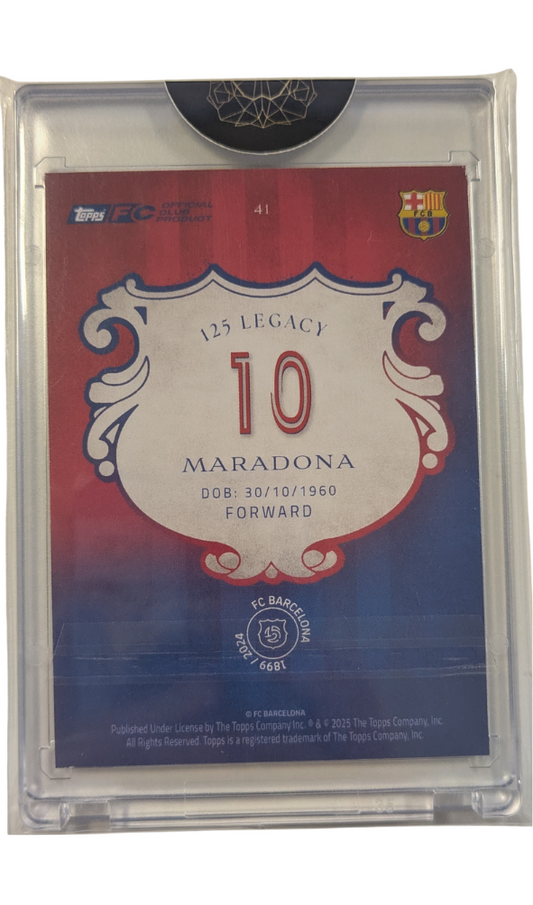 Diego Maradona Orange #09/25 [2024-25 Topps FC Barcelona Team Set]