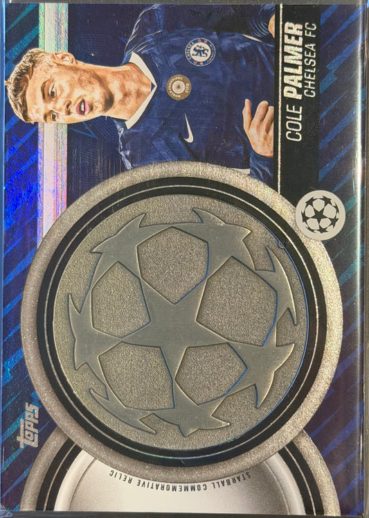 Cole Palmer 2025-26 Topps UCC Soccer Card Starball Commemorative Relic Card