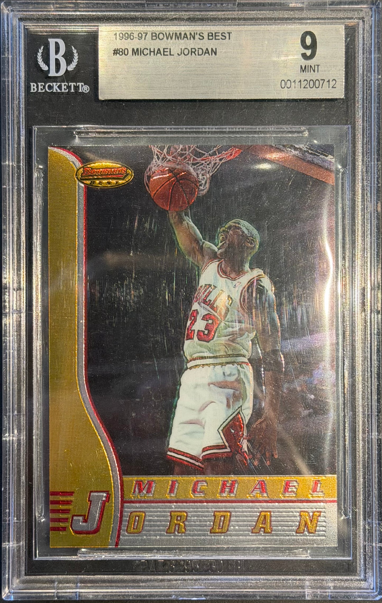 Michael Jordan 1996-97 Bowman’s Best BGS 9