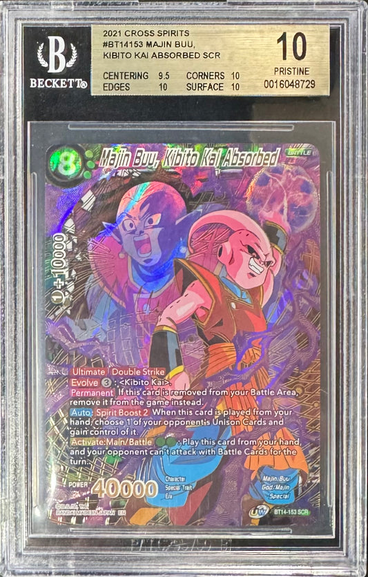 2021 DBS Majin Buu, Kibito Kai Absorbed BT14-153 SCR [Cross Spirit] Beckett 9.5