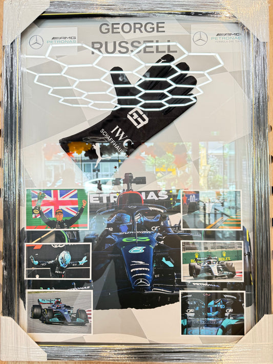 George Russell Signed Glove Framed COA