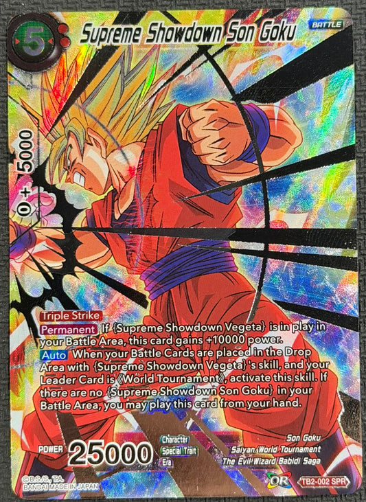 Supreme Showdown Son Goku SPR Special Rare TB2-002
