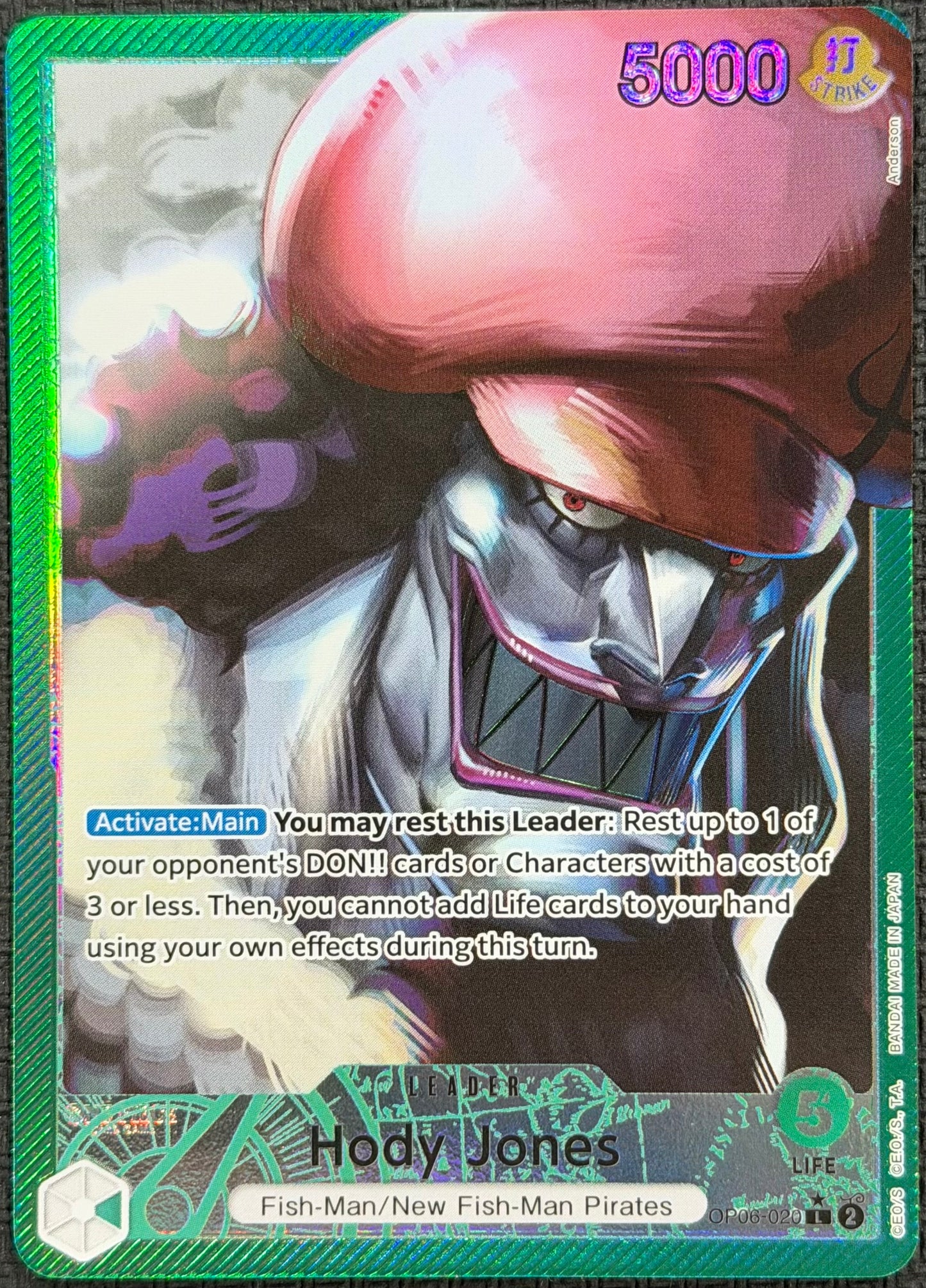 Hody Jones OP06-020 Alternate Leader