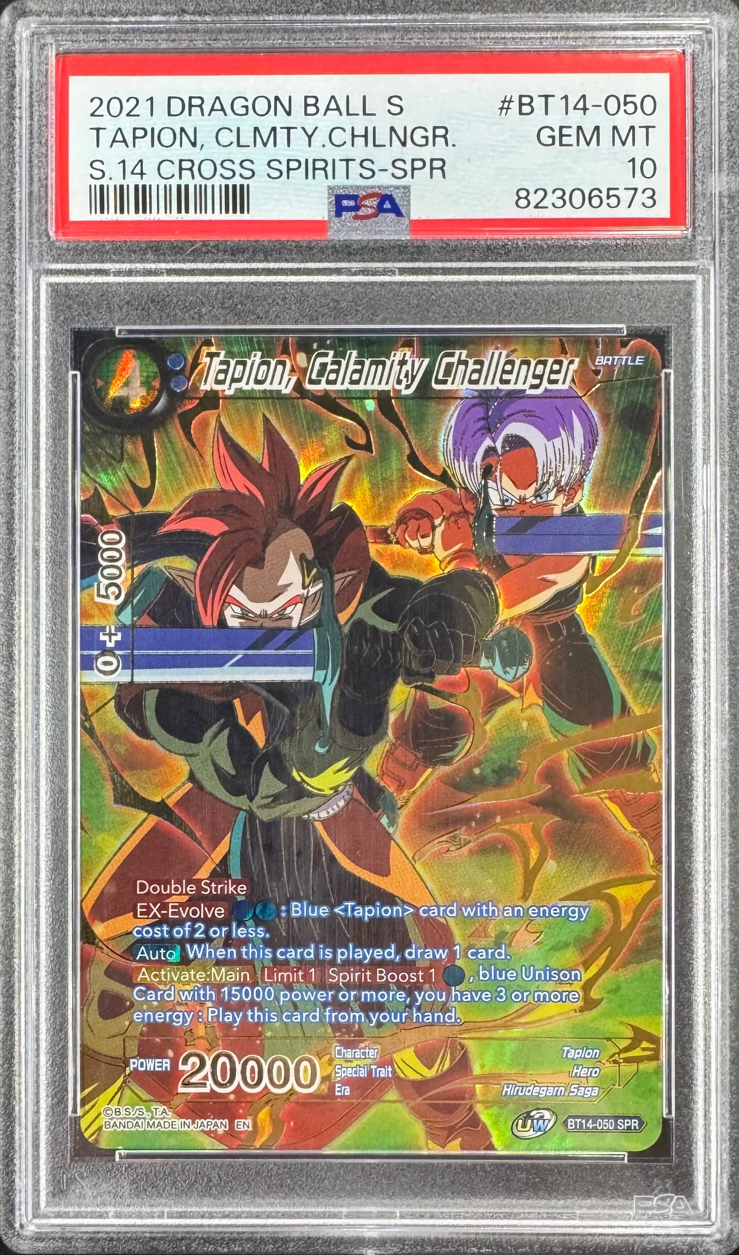 2021 DBS Tapion, Calamity Challenger BT14-050 SPR [Cross Spirits] PSA 10