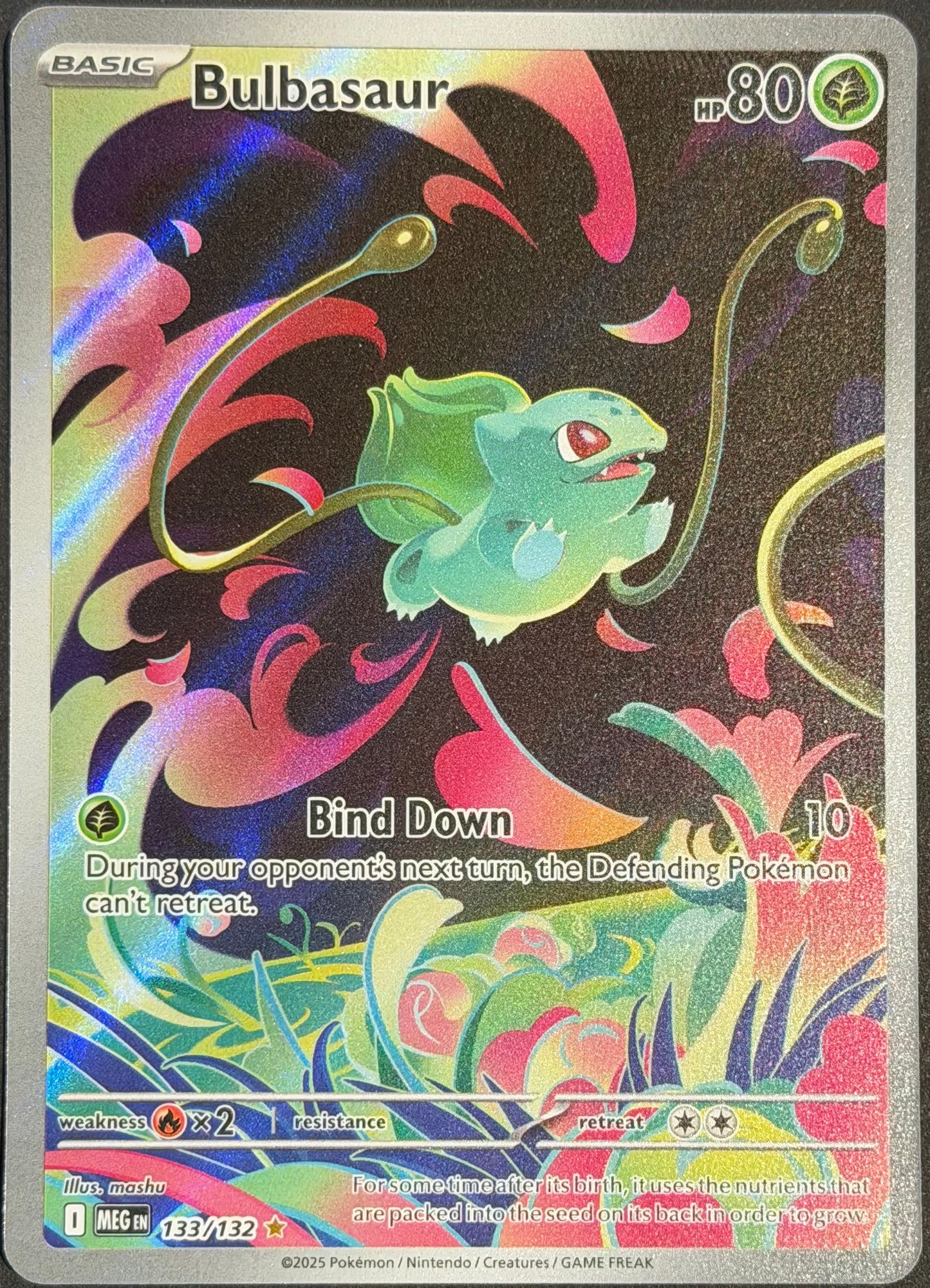 Bulbasaur 133/132 Illustration Rare Mega Evolutions