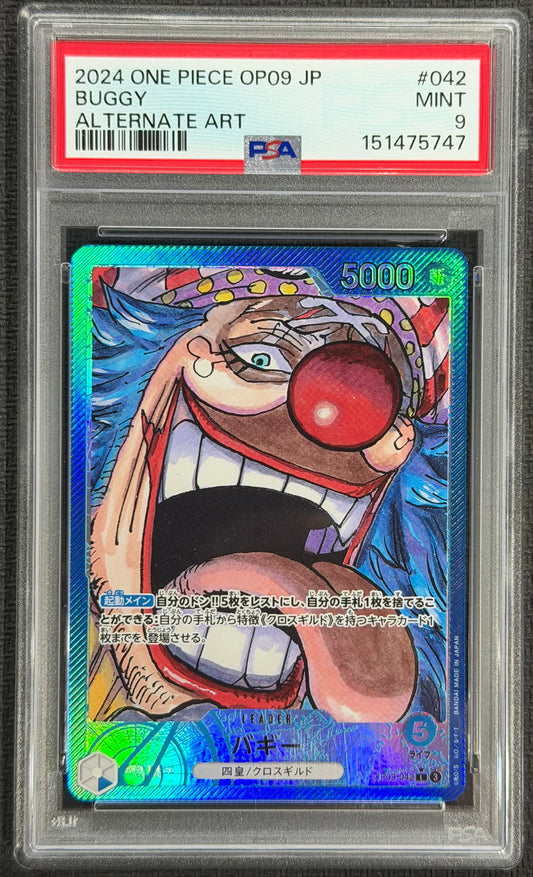 2024 One Piece Buggy OP09-042 Alternate Leader PSA 9 Japanese