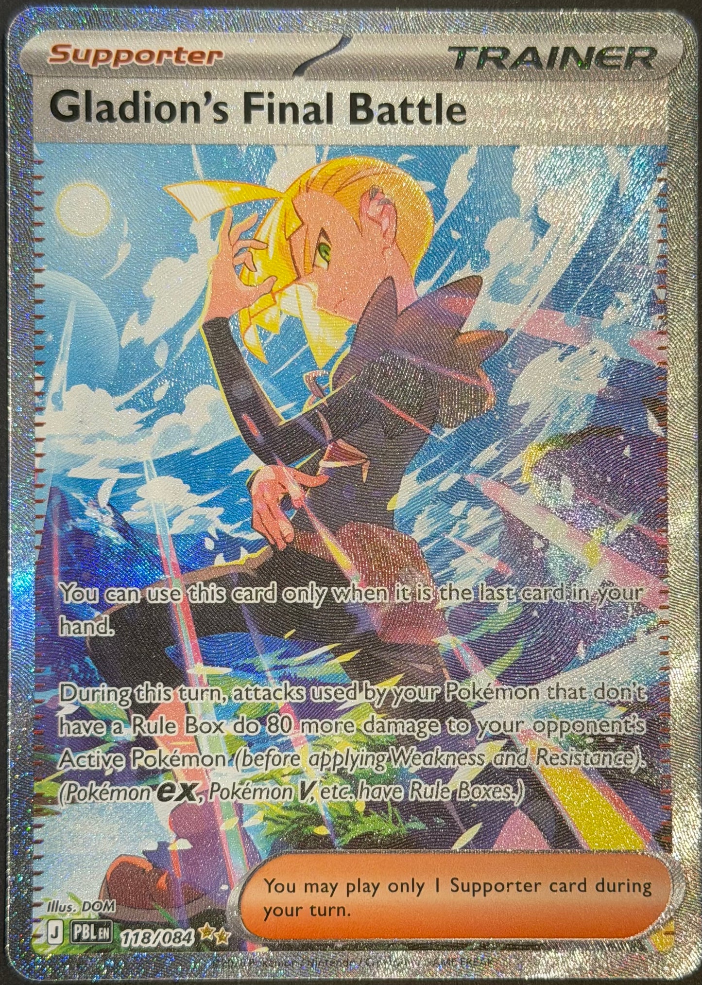 Gladion’s Final Battle 118/084 SIR Pitch Black