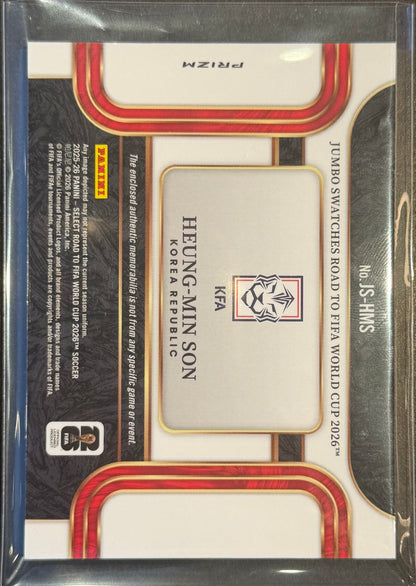 Heung-Min Son Korea Republic #JS-HMS Jumbo Swatches Prizm Panini Select