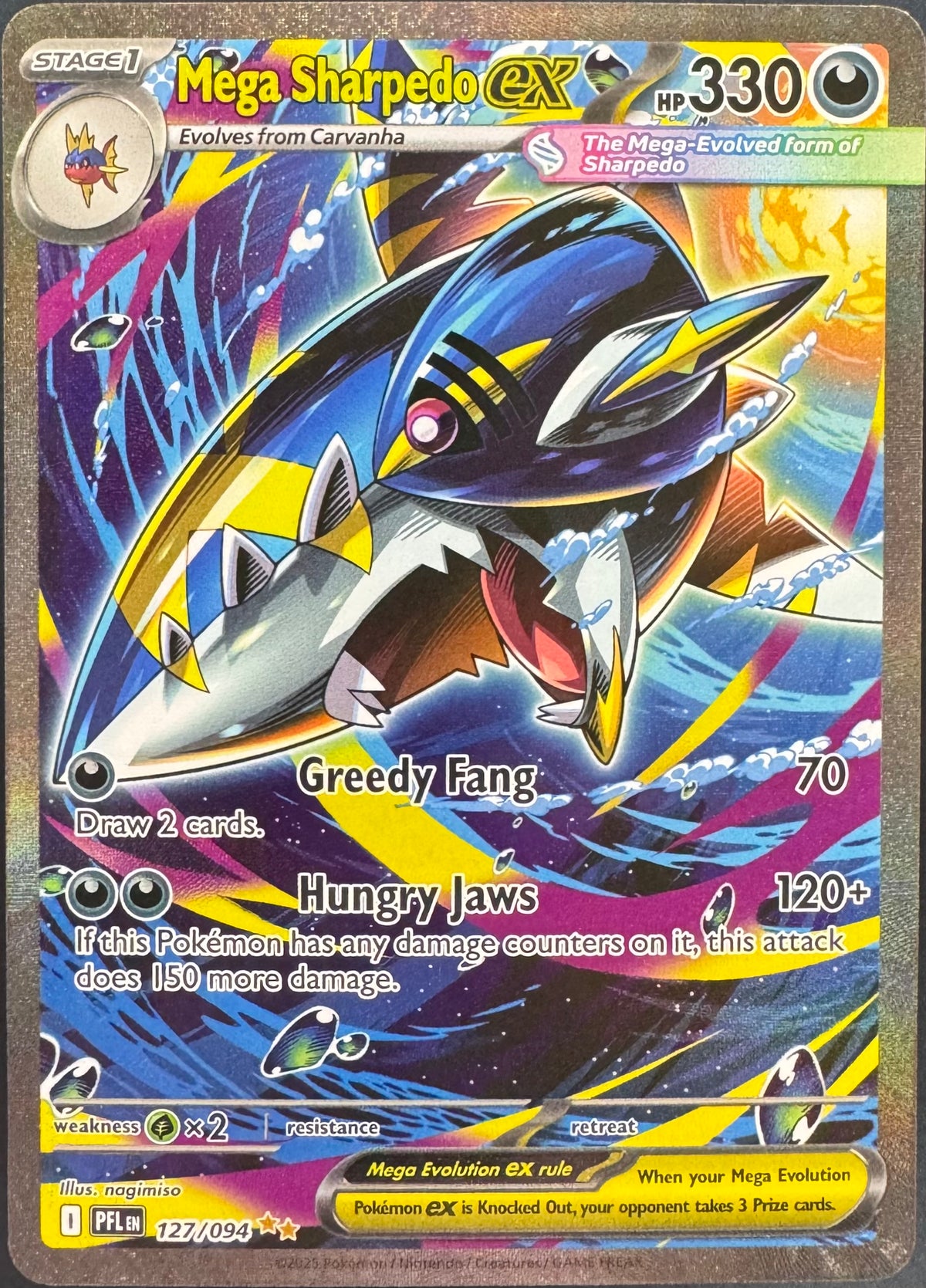Mega Sharpedo EX 122/094 [Phantasmal Flames]
