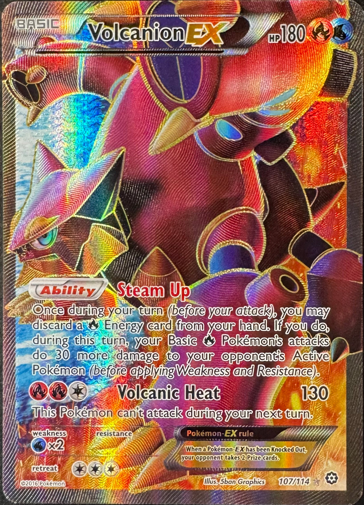 Volcanion EX 107/114 [Steam Siege]