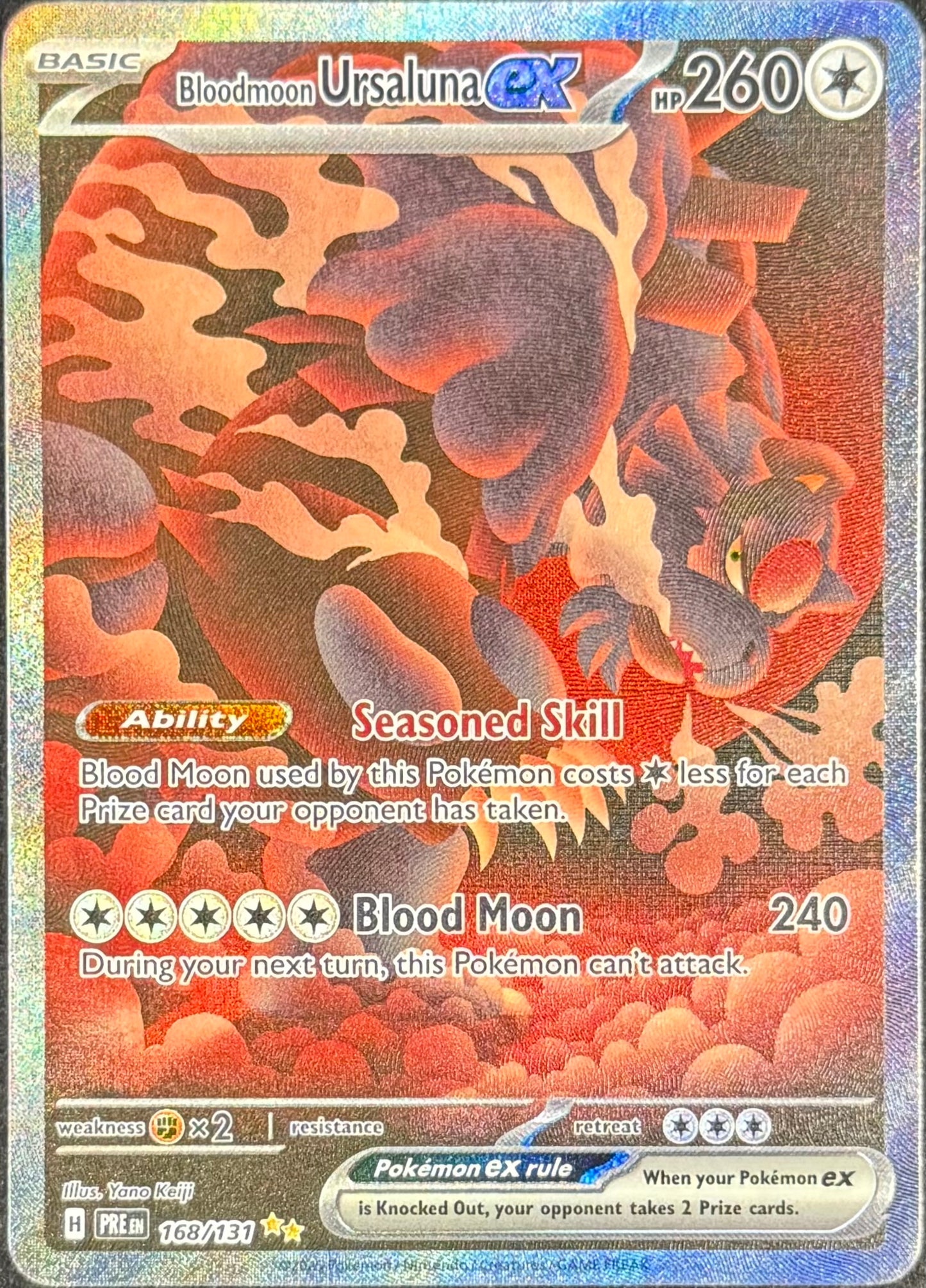 Bloodmoon Ursaluna Ex 168/131 [Prismatic Evolutions]