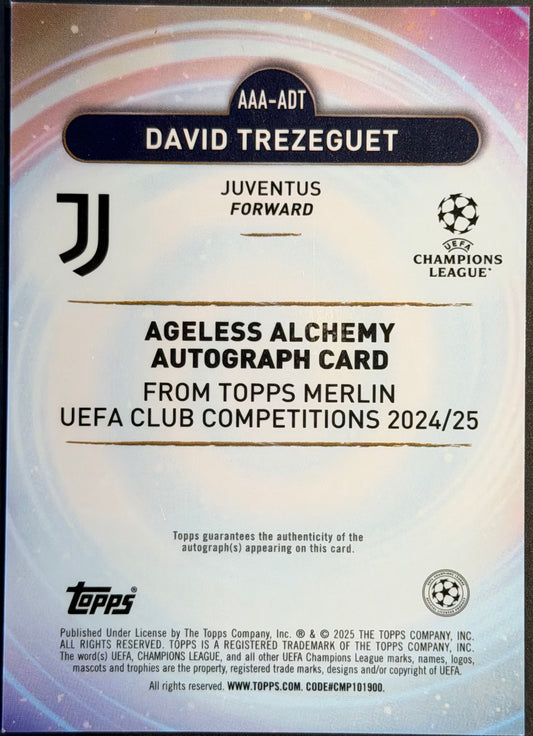 David Trezeguet 14/50 Ageless Alchemy Gold 2024-25 Topps Merlin