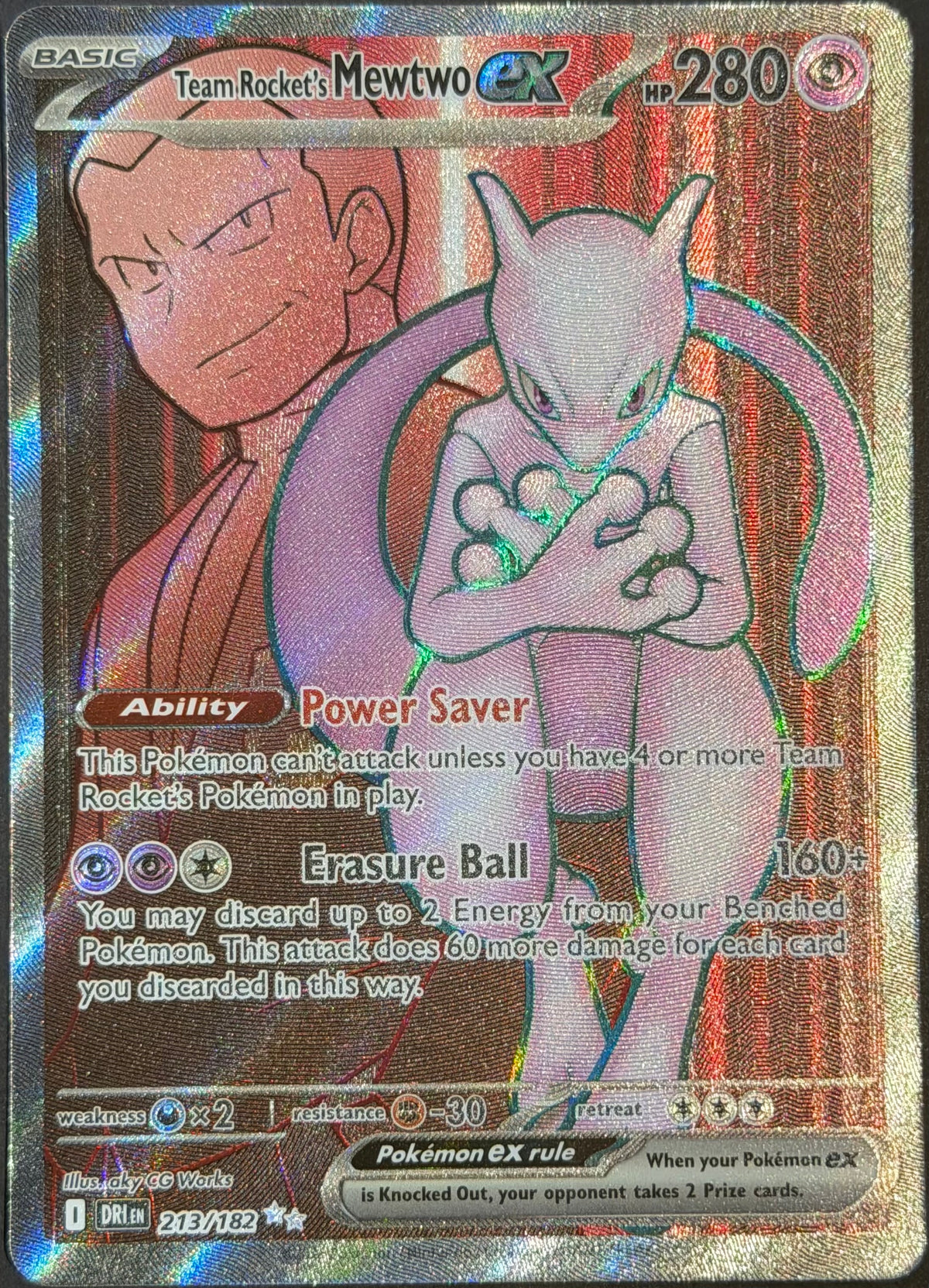 Team Rockets Mewtwo 213/182 Full Art Destined Rivals