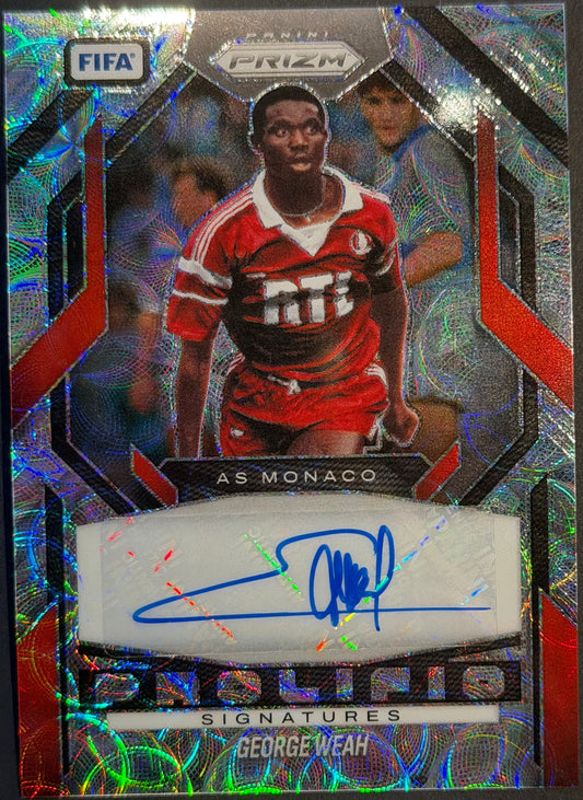 George Weah 2025-26 Panini Prizm FIFA Prolific Choice Auto