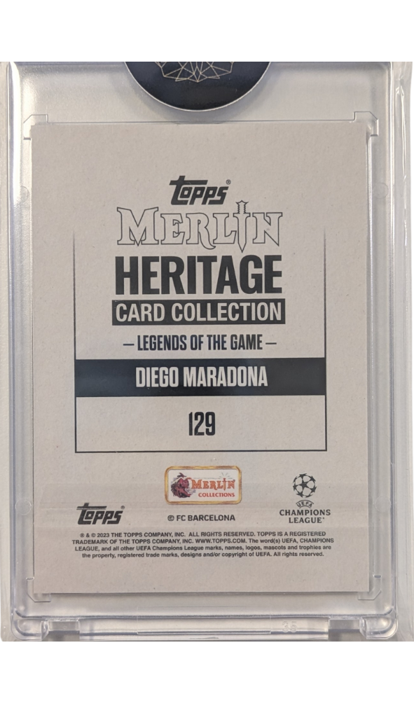 Diego Maradona Legends of the game #129 [2023-24 Topps Merlin's Heritage UEFA]