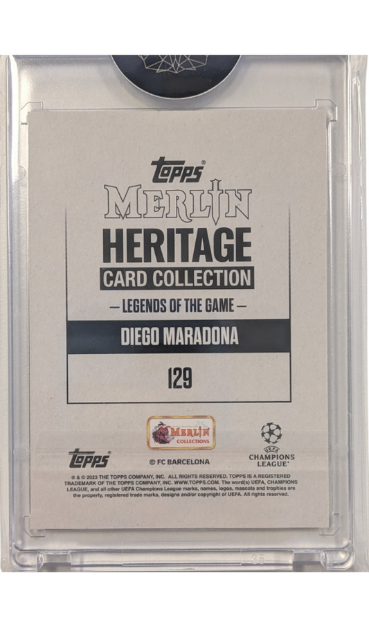 Diego Maradona Legends of the game #129 [2023-24 Topps Merlin's Heritage UEFA]