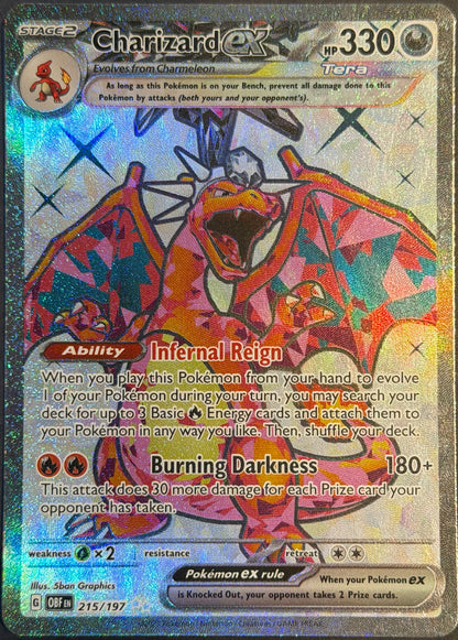 Charizard 215/197 UR Obsidian flames (LP)