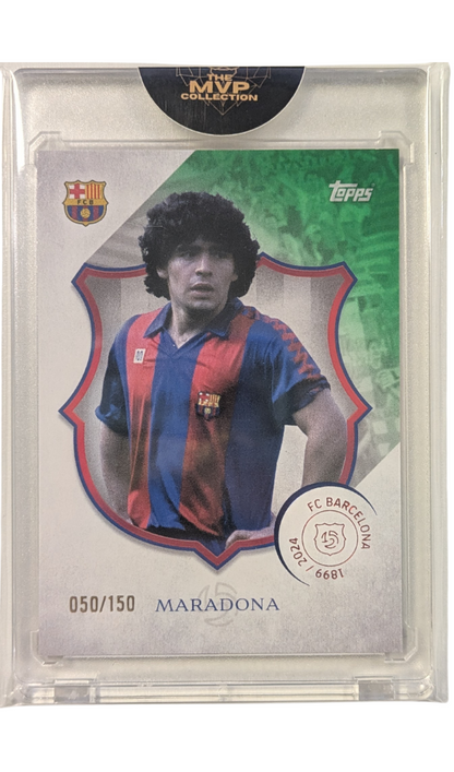 Diego Maradona #41 Green 050/150 [2024-25 Topps FC Barcelona Team Set]
